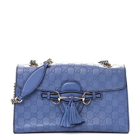 gucci emily mircoguccissima medium shoulder bag cobalt blue|emily chain shoulder bag.